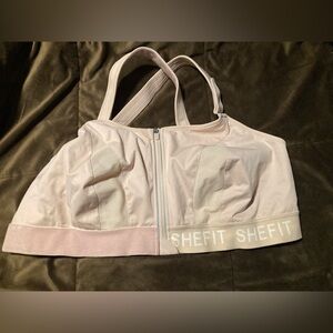 Shefit Light Pink Sports Bra, size 6Luxe
